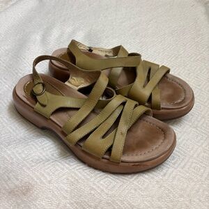 Dansko Vintage light brown leather sandals,